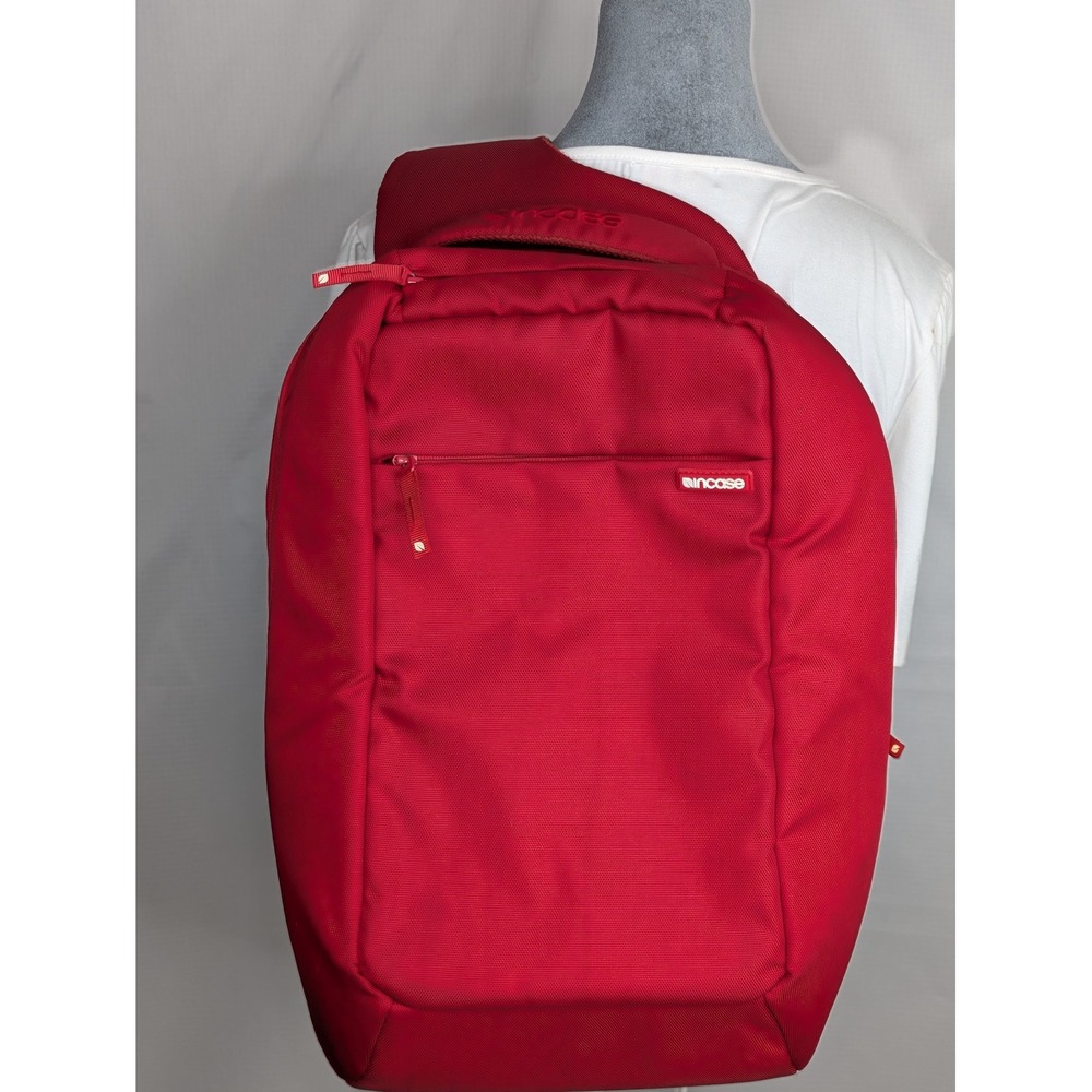Incase Red Laptop Backpack Messenger Sling Style Travel Work School 18x14x5